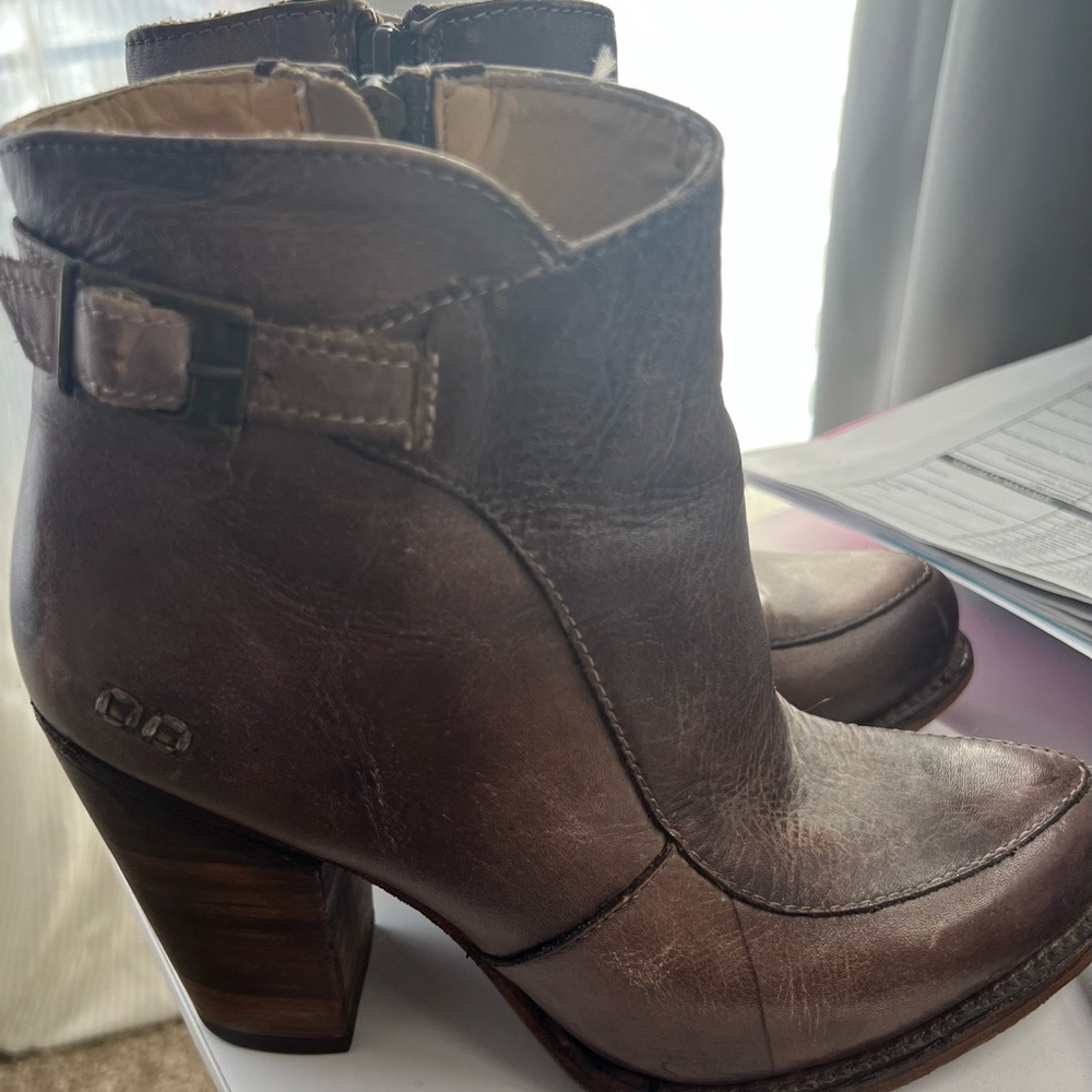 Bed Stu Island Brown Leather Ankle Boots/lightly used